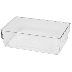 Organizador de Geladeira Prático Transparente 30x15x8cm