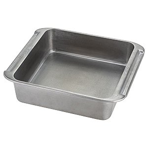 Assadeira e Travessa Para Assar e Servir Alumínio 23x23x7 CM