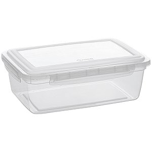 Pote Para Alimentos Transparente 2,75Lts Com Travas BPA Free