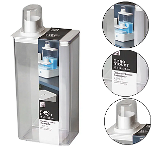 Dispenser Lumini Retangular 15X10X33 CM 2.600 ml Branco