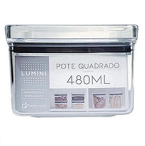 Pote Hermético Lumini Multiuso Quadrado 480ML 1161 Paramount