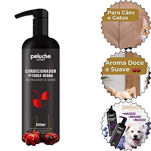 Peluche Pitanga Negra Condicionador Neutralizador de Odores 500ml Para pets
