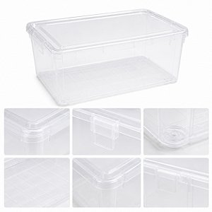 Caixa Organizadora Paramount 80L Transparente Com Travas