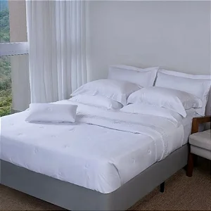 Colcha Cobre-Leito King Marken Fassi Milos | 300 Fios Egípcios | 100% Algodão | 3 Peças