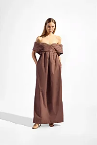 Vestido Longo Ombro a Ombro Baleares Liso