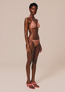 CONJUNTO TOP TRIANGULO CORTININHA VIBRA ROSA