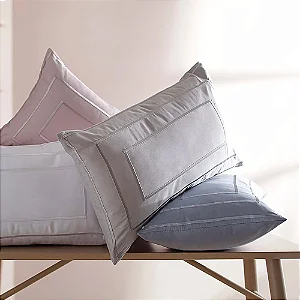 Almofada 30x50cm Cetim 400 Fios Savile Buddemeyer Luxus