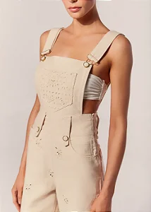 MACACAO COM ALCAS SARJA BORDADA BAM