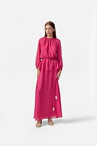 Vestido Longo Peplum Baleares Lisos