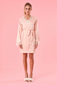 ROBE CURTO LACES PÊSSEGO