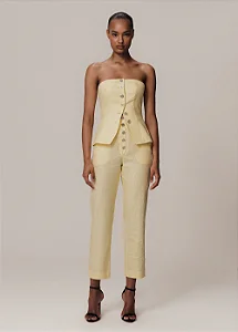 TOP TOMARA QUE CAIA 100% LINHO ANCORA