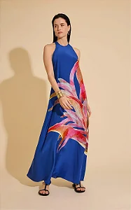 VESTIDO DECOTE COSTAS SEDA STRELITZIA