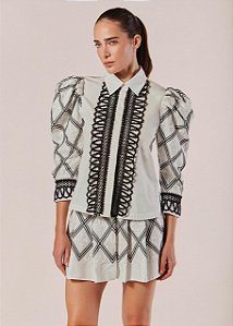 CAMISA BORDADA MANGAS 3/4 GIGLIO