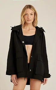 CASACO NÁUTICA CAPUZ PRETO