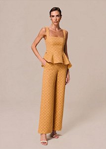 CONJUNTO BLUSA BASQUE E CALÇA PANTALONA INSTANTE