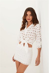 SAIA CURTA ZITA OFF WHITE