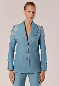 BLAZER ALFAIATARIA CHAMBRAY ELEGANZA
