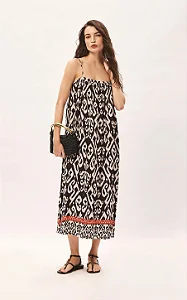 VESTIDO DECOTE RETO CRETA