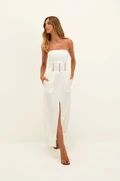 VESTIDO MIDI GRETA DET OFF WHITE