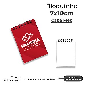 Bloco Personalizado com logo para empresas - 10x7cm Bloquinho de anotações