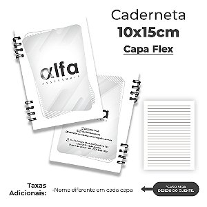 Caderneta de anotações Personalizada com Logotipo Empresas 10x15cm