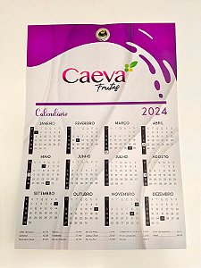 Calendário Folhinha de Parede Personalizado com Logomarcaco