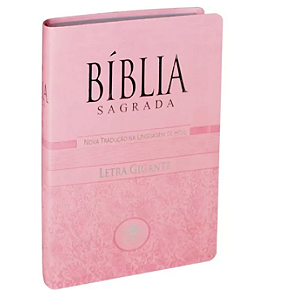 Bíblia Sagrada Letra Gigante | NTLH | Capa Nobre Rosa