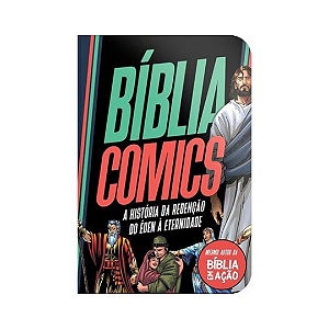 Bíblia Comics | A História da Redenção Do Edem à Eternidade | Capa Dura Preta e Azul