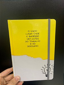 Caderno para Anotações sem Pauta | Lâmpada | Capa Dura