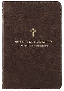 Novo Testamento | NVI | Leitura Perfeita | Couro Soft Cruz Marrom