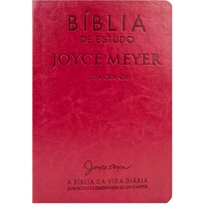 Bíblia De Estudo Joyce Meyer Letra Grande -  Capa Vermelha