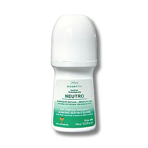 DESODORANTE ROLL-ON NATURAL NEUTRO - sem alumínio, álcool, metais pesados, parabenos, triclosan e glúten - 65ml