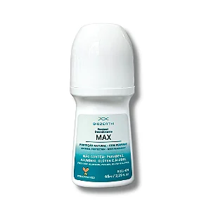 DESODORANTE ROLL-ON NATURAL MAX - sem alumínio, álcool, metais pesados, parabenos, triclosan e glúten - 65ml