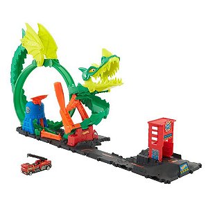 Pistas Hot Wheels Dinossauro Jurassic World Clash 'N Crash