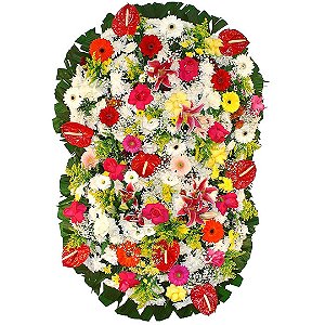 Coroa Luxo com Flores Nobres