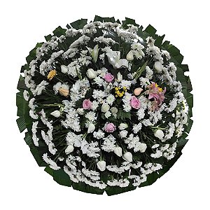 Coroa de Flores com tons Leves