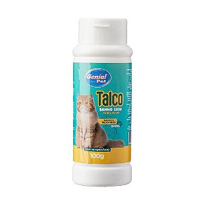 Talco Banho Seco Perfumado para Gatos - 100g