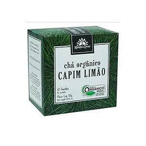 Cha Orgânico Capim Limão 10 Sachês Kampo de Ervas