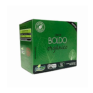 Chá Orgânico Boldo 10 Sachês Campo Verde