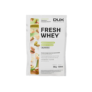 Fresh Whey Sachê 30g Sabor Pistache e Chocolate Branco Dux
