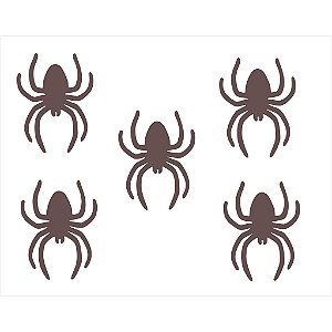 Aplique Aranha 10 unidades MDF
