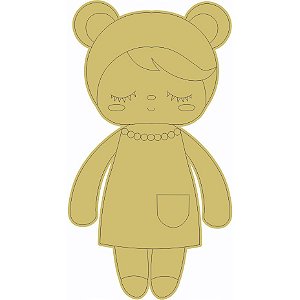 Aplique Boneca Metoo Doll 10 unidades Acrílico Espelhado