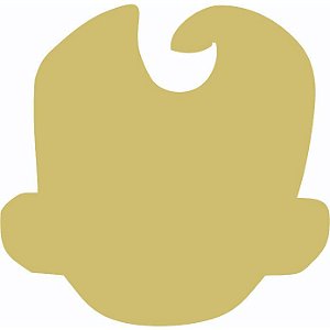 Aplique cabeça Poderoso Chefinho 20 unidades acrílico espelhado dourado ou prata