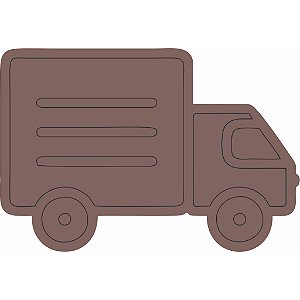 Aplique Caminhão 5cm 10 unidades modelo 1 MDF