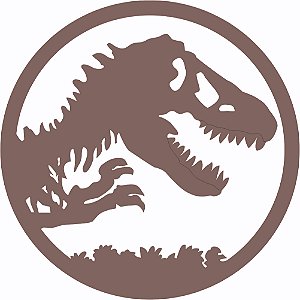 Aplique Escudo Jurassic Dinossauro MDF 10 unidades