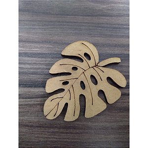 Aplique Folha Safari 5cm MDF 10 unidades