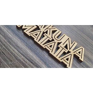 Aplique HAKUNA MATATA 10 unidades MDF