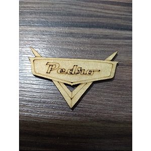 Aplique Logo Carros com nome MDF 10 unidades