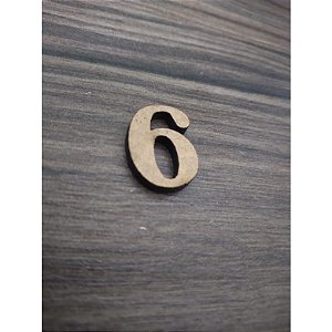 Aplique Números 7cm MDF 10 unidades