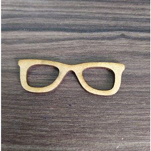 Aplique Óculos 5cm 20 unidades MDF